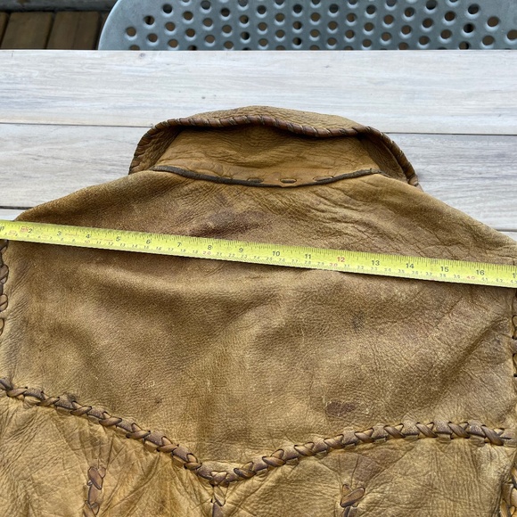 Vintage hippie leather jacket - Picture 13 of 13